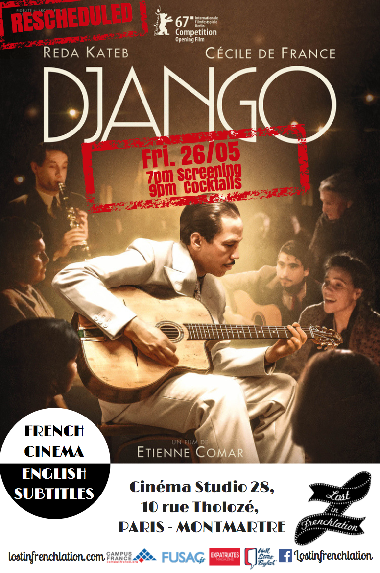 Django - Cinema night 'DJANGO'­­ w/ Eng. Subs + Cocktail - Lost in Frenchlation