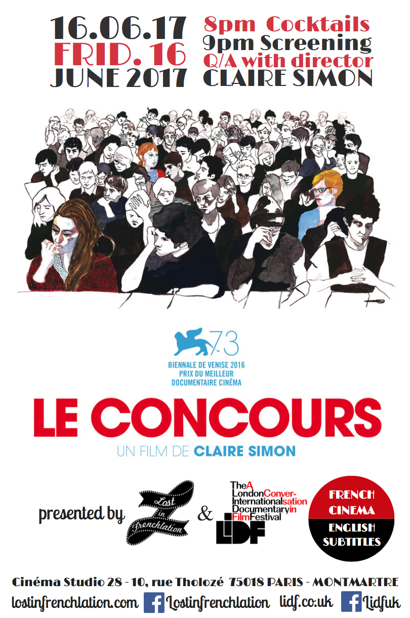 LeConcours - Cinema night 'LE CONCOURS'­ w/ Eng. Subs + Cocktail - Lost in Frenchlation